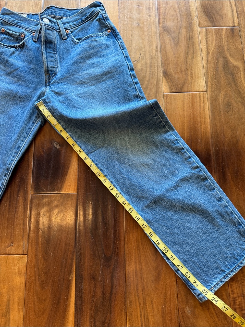 Levi's Classic Blue Straight-Leg Jeans - Picture 8 of 11